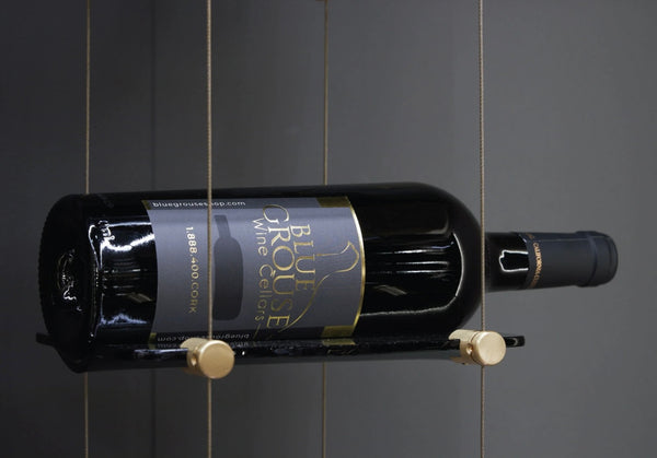 Glass Cradle with Clips for Float Wine Display System