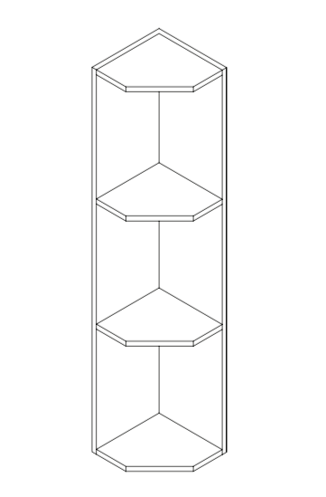 1/4 Round Shelf 48