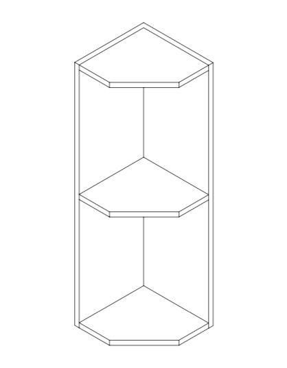 1/4 Round Shelf 32