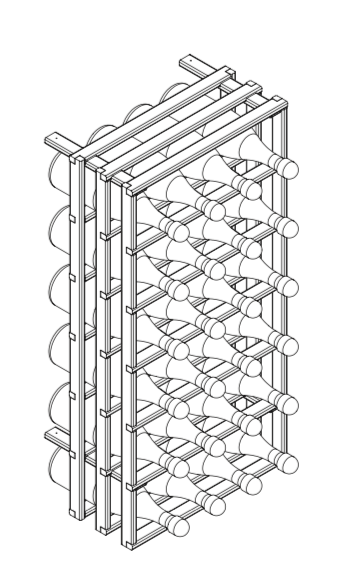 Champagne 32 Kit Rack