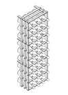 Champagne 48 Kit Rack