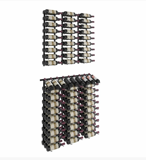 W Series Presentation Row Display (wall mounted metal wine rack kit)