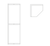 1/4 Round Shelf 32