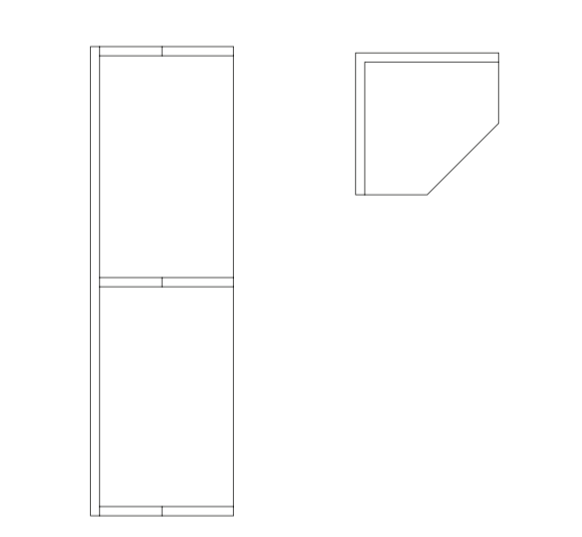 1/4 Round Shelf 32