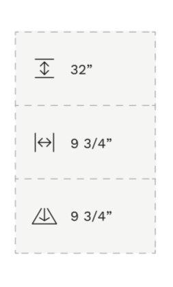1/4 Round Shelf 32