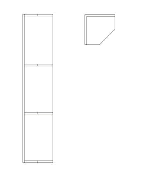 1/4 Round Shelf 48
