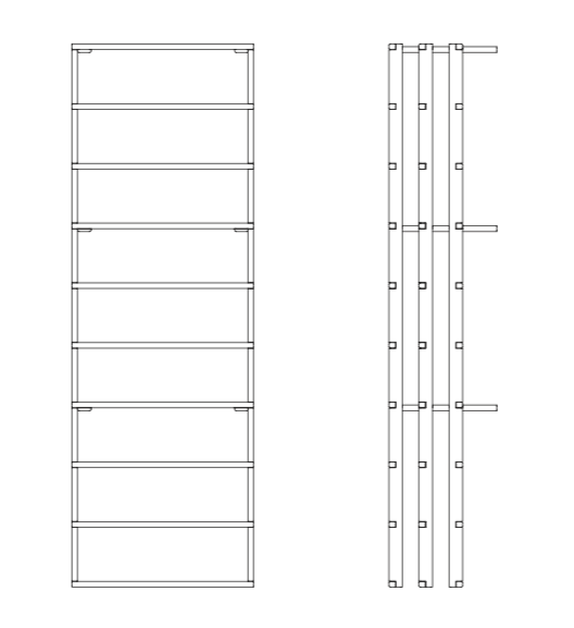 Champagne 48 Kit Rack