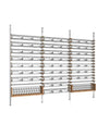The U-Shelf, Walnut And Silver Metal