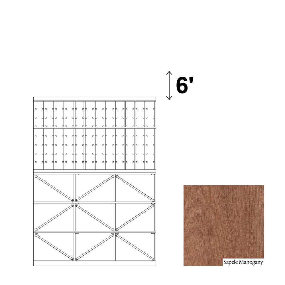 12 Column Rack & BIN - 750ml Bottles