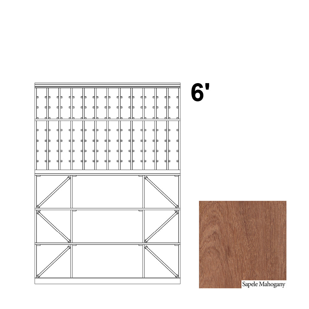 12 Column Rack & CASE + BIN - 750ml Bottles