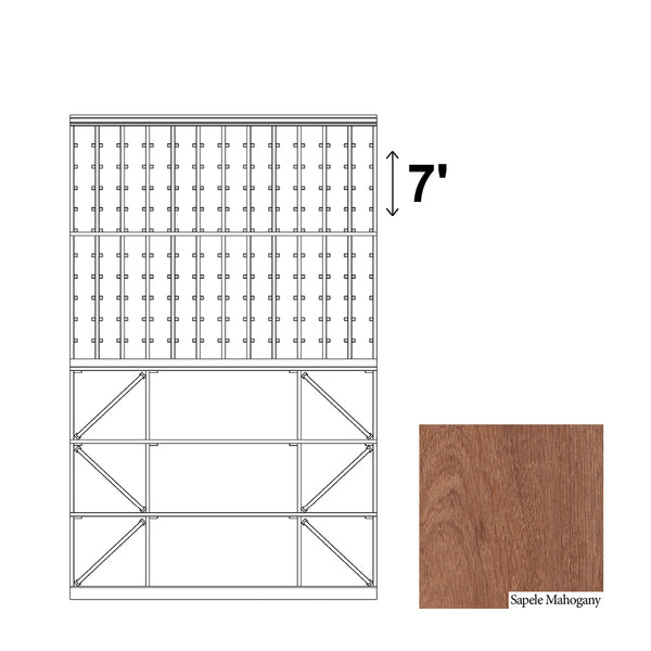 12 Column Rack & CASE + BIN - 750ml Bottles