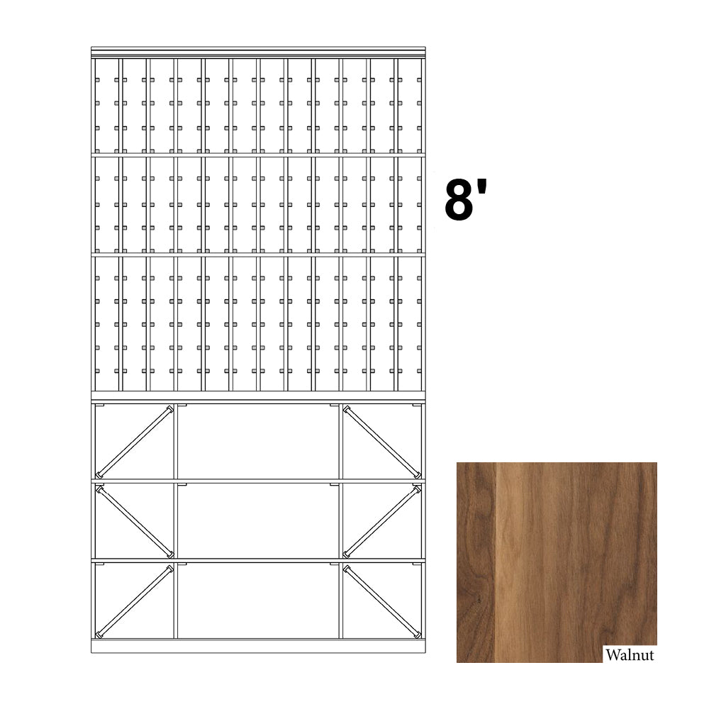 12 Column Rack & CASE + BIN - 750ml Bottles