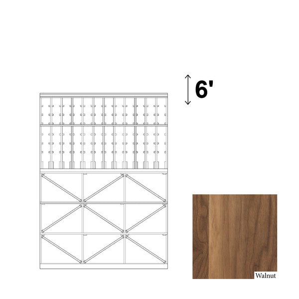 12 Column Rack & BIN with Display Row - 750ml Bottles