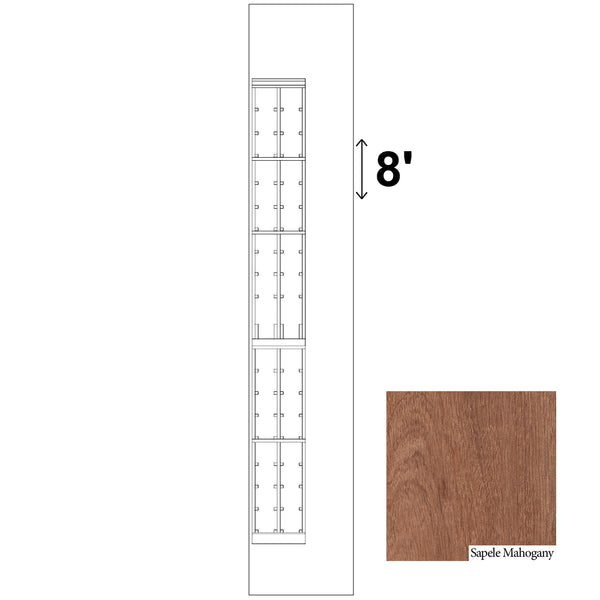 02 Column Rack with Display Row - Magnum Bottles