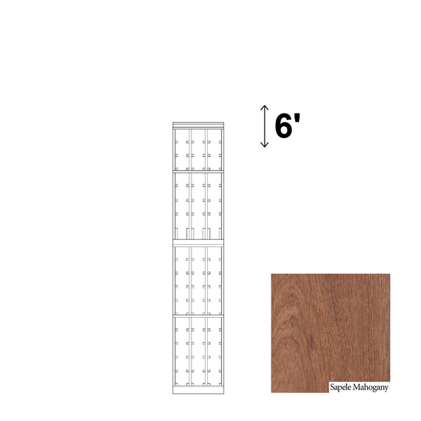 03 Column Rack with Display Row - 750ml Bottles
