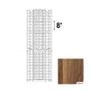 04 Column Curved Corner Rack with Display Row - 750ml Bottles