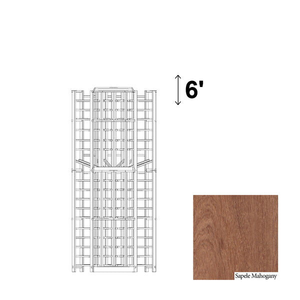 04 Column Curved Corner Rack with Display Row - 750ml Bottles