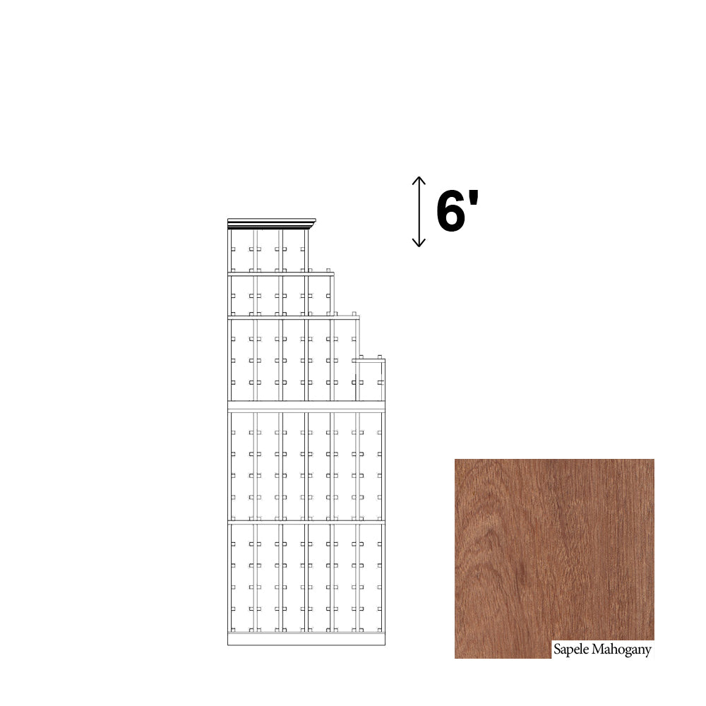 06 Column Cascade Rack Right - 750ml Bottles