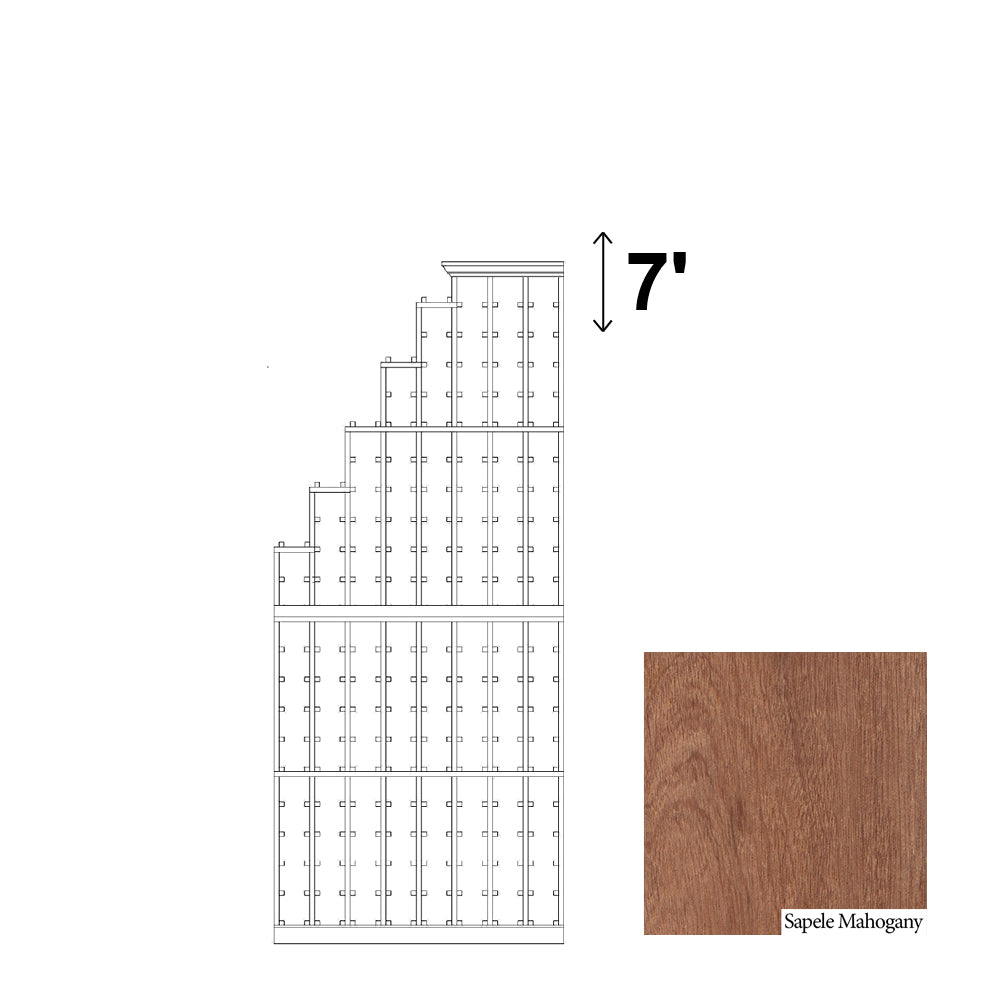 08 Column Cascade Rack Left - 750ml Bottles