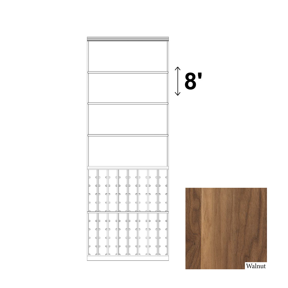 08 Column Rack with Liquor Display Shelves - 750ml Bottles