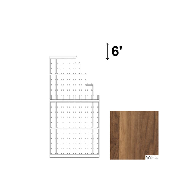08 Column Cascade Rack Right with Display Row - 750ml Bottles