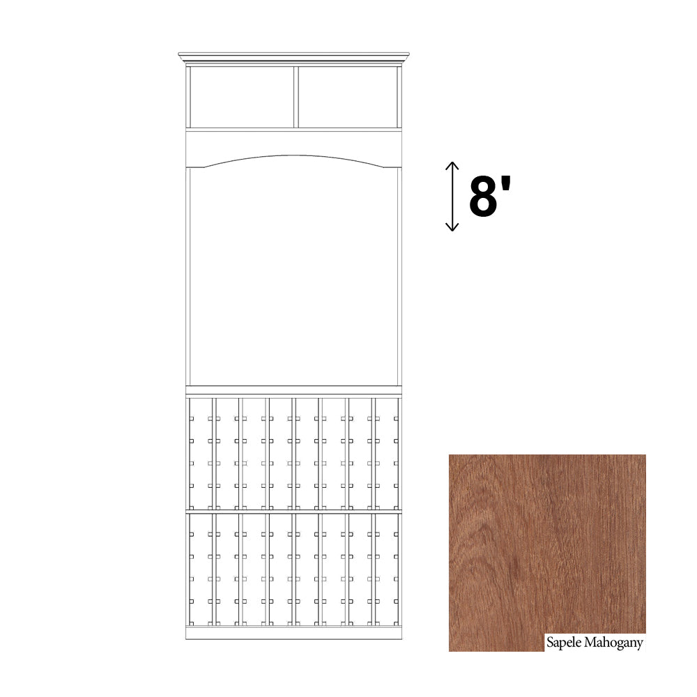 Arch CHARDONNAY - 8 Column Half-height Rack - 750ml Bottles
