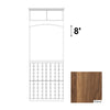 Wine Cellar Arch CHARDONNAY - 8 Column Half-height Individual Bottle Wood Rack