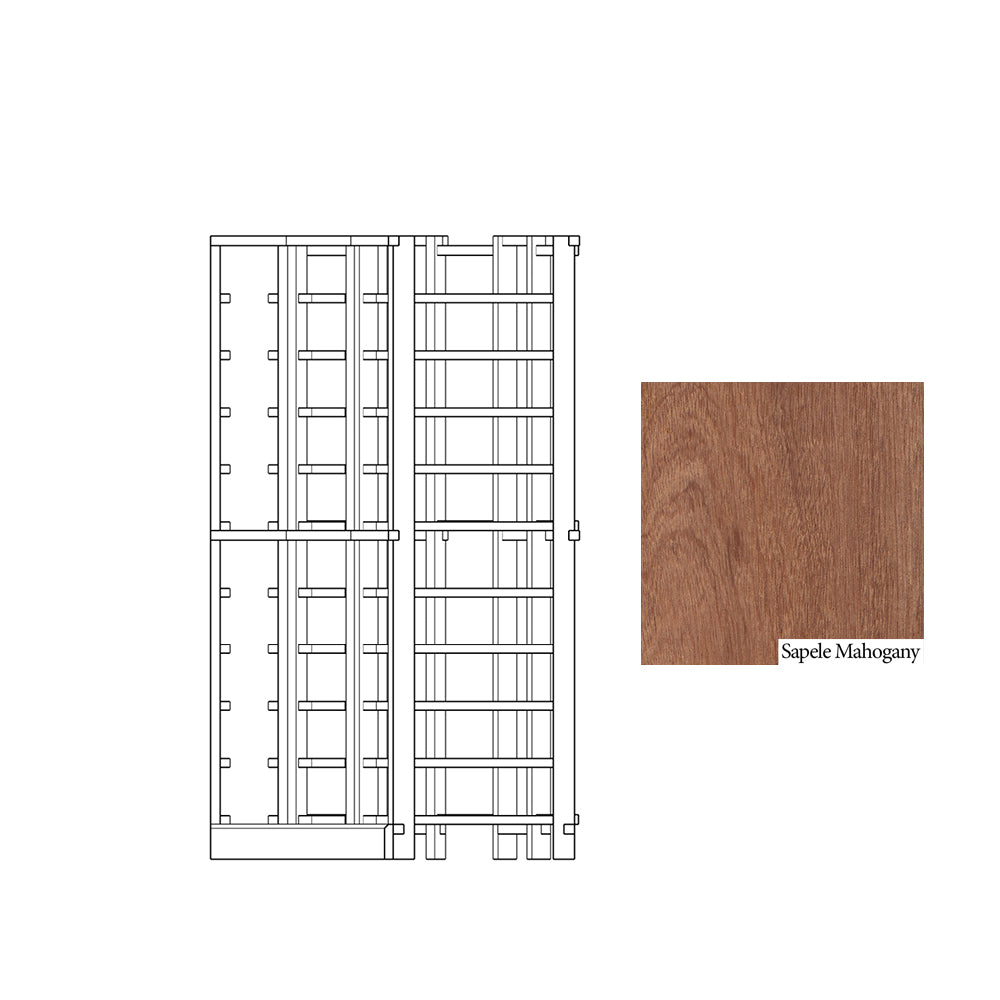 04 Column Curved Corner Base Rack - 750ml Bottles