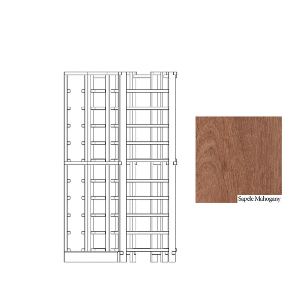 04 Column Curved Corner Base Rack - 750ml Bottles