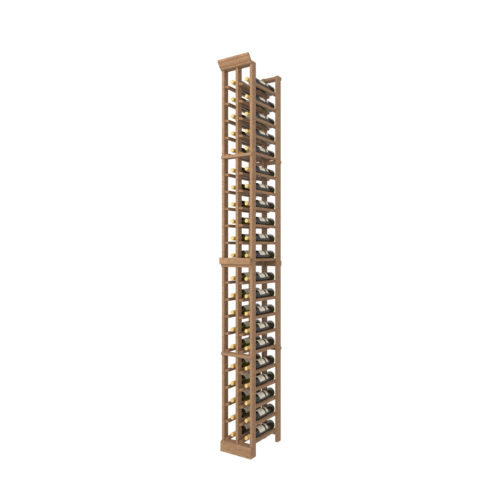 Individual Bottle Wood Wine Rack, 2 Column - Ice Wine