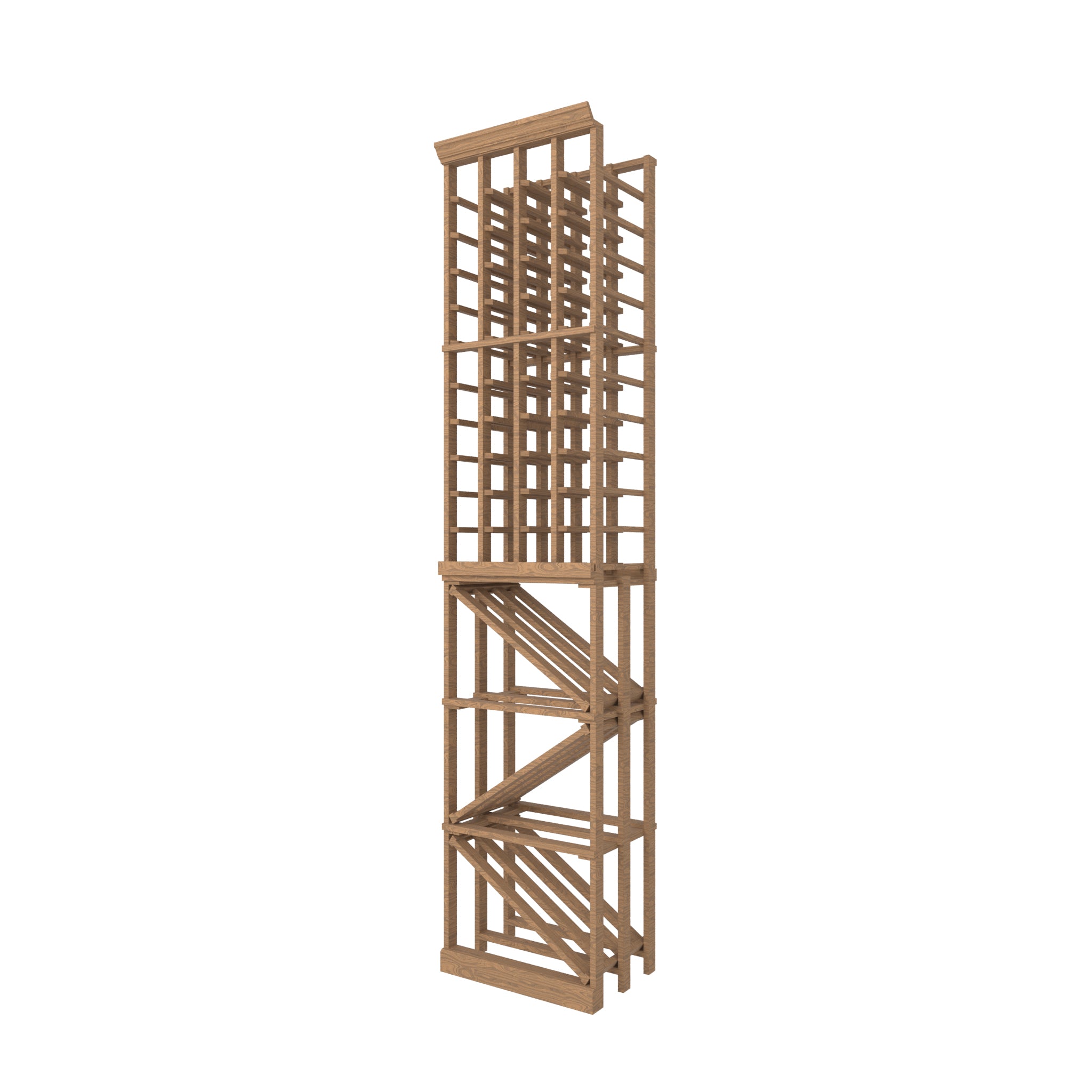 04 Column Rack with BIN Storage - 750ml Bottles