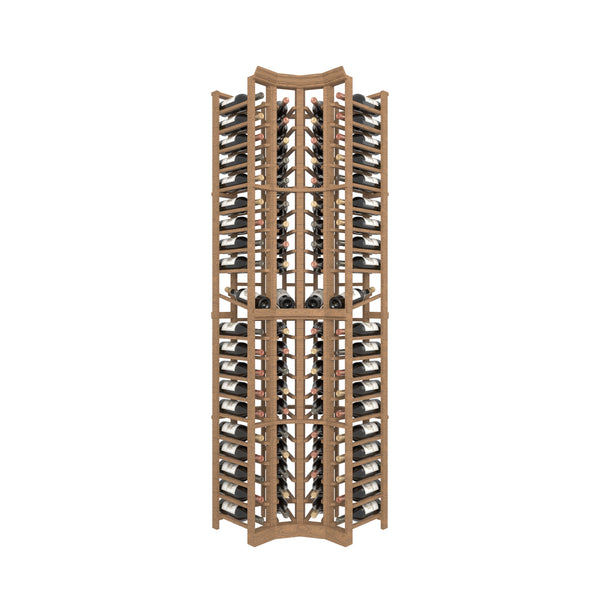 04 Column Curved Corner Rack with Display Row - 750ml Bottles