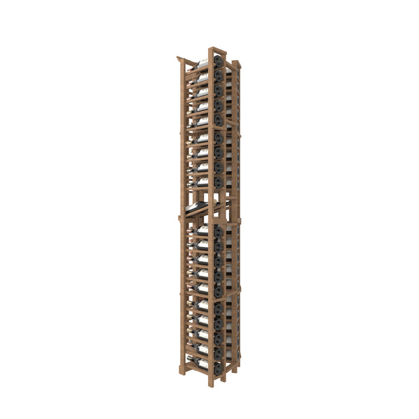04 Column Curved Corner Rack with Display Row - 750ml Bottles