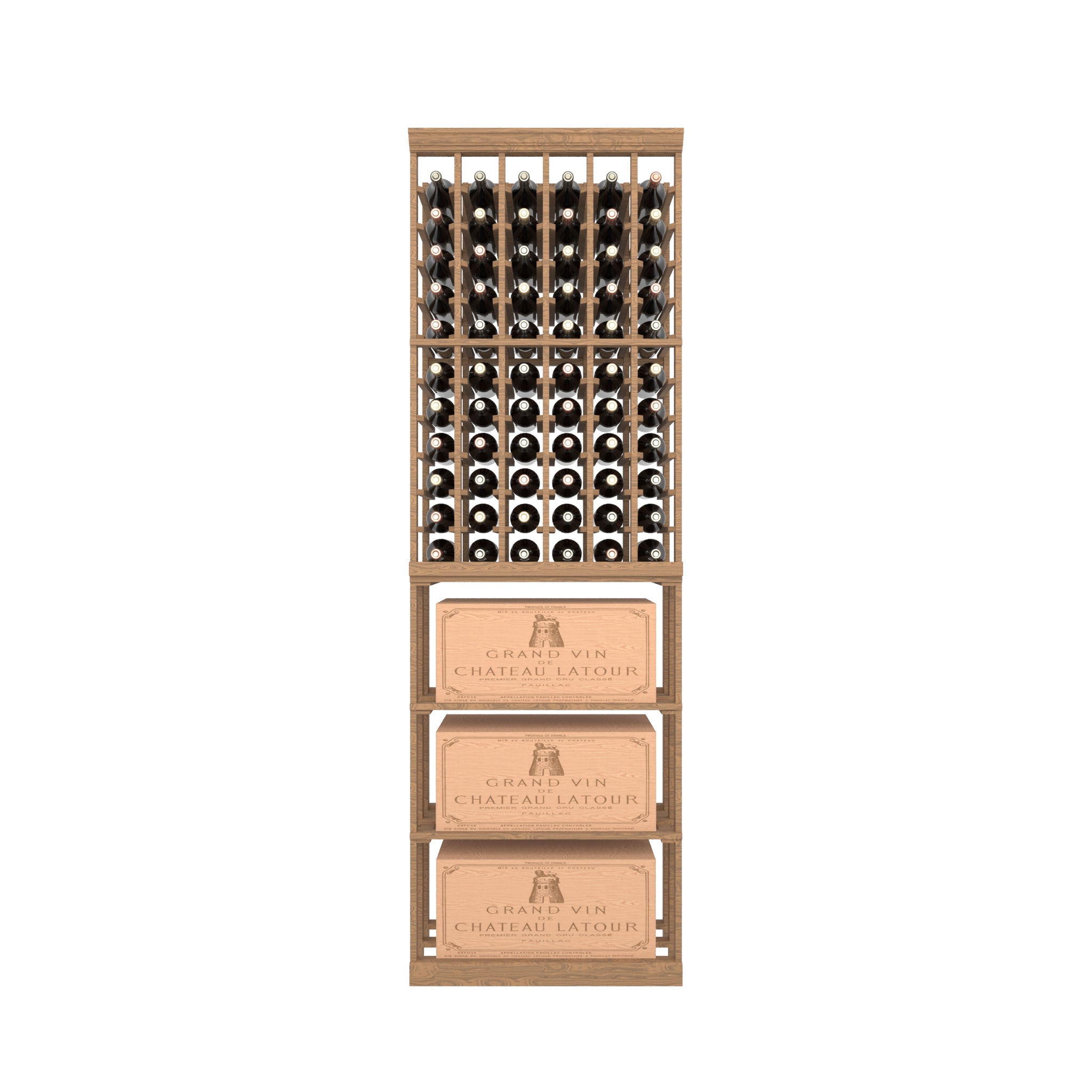 06 Column Rack with CASE Storage - 750ml Bottles