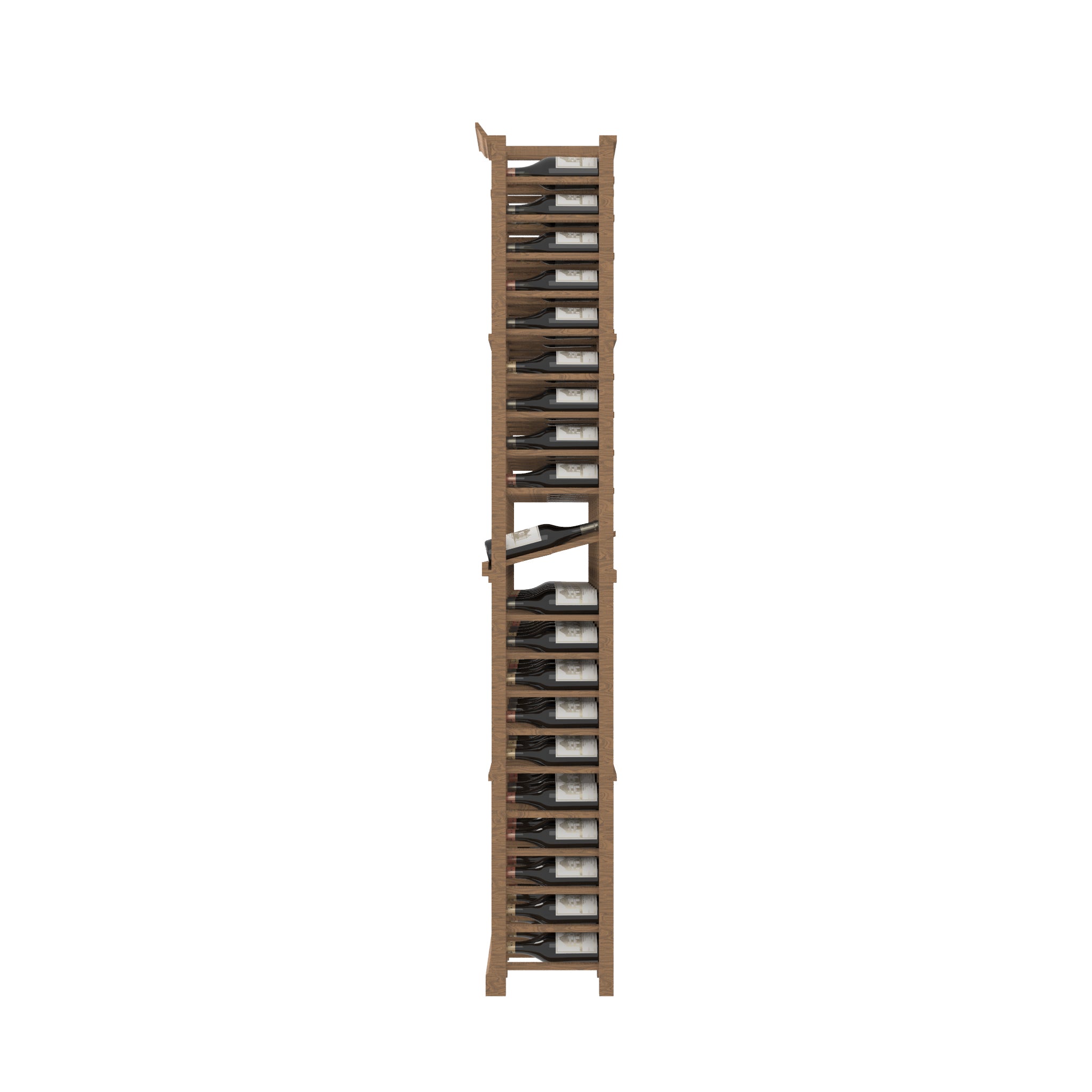 06 Column Cascade Rack Left with Display Row - 750ml Bottles