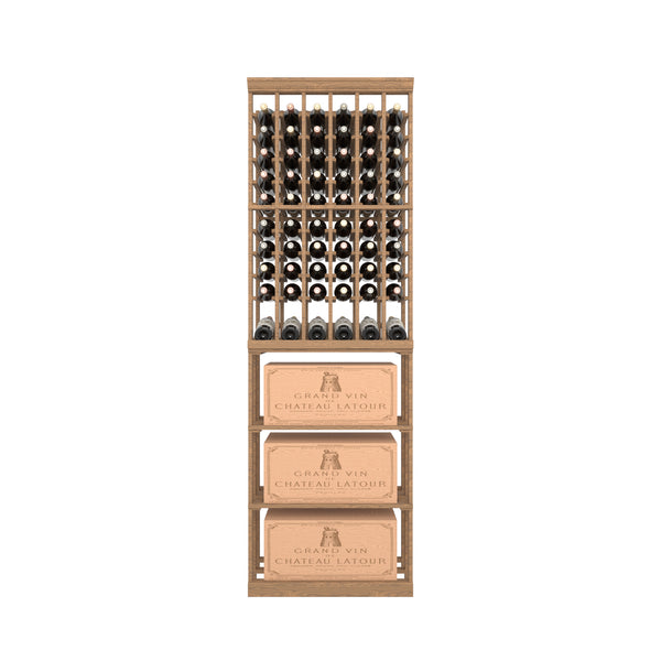 06 Column Rack with Display Row & CASE Storage - 750ml Bottles