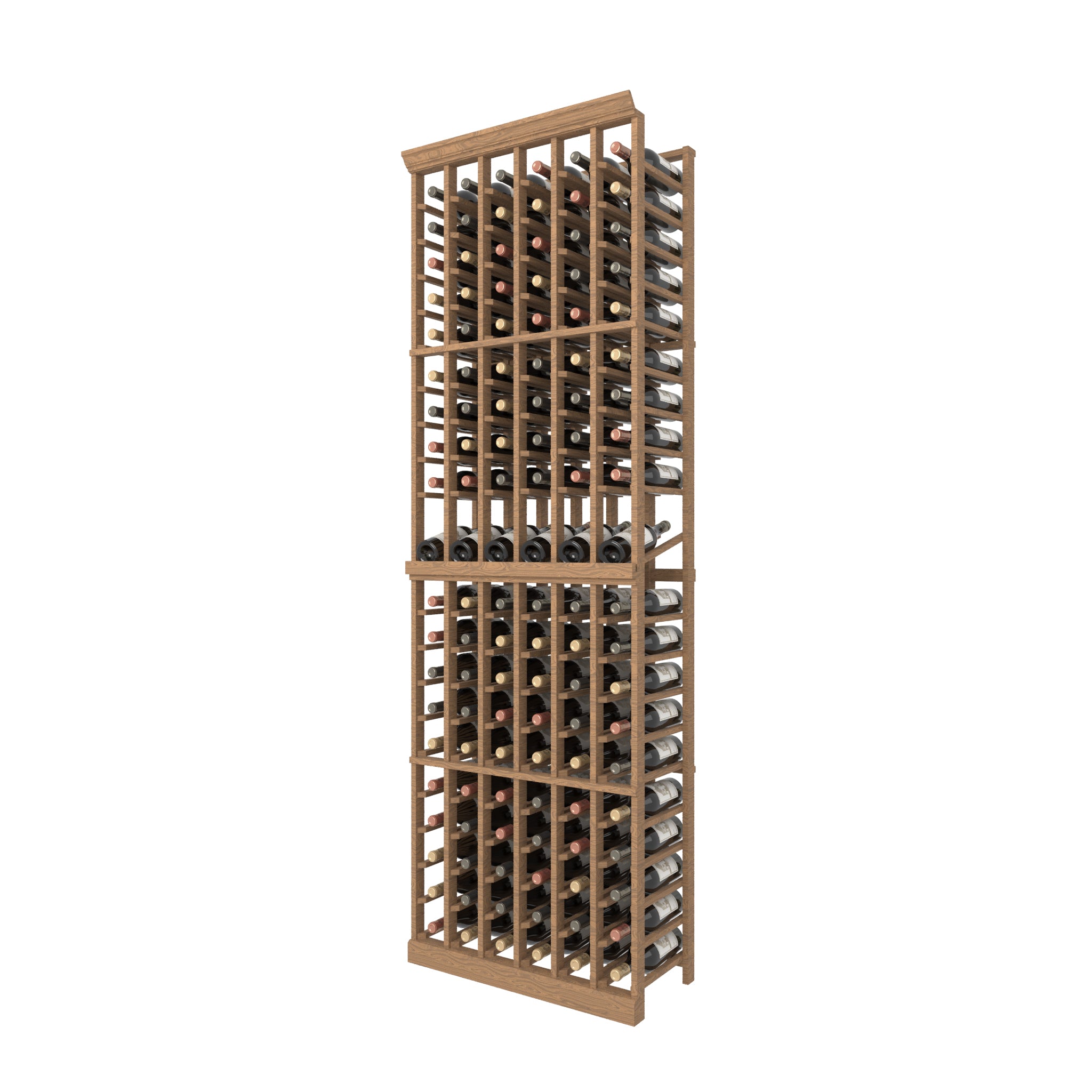 Individual Bottle Premium Wood Wine Rack, With Display Row | 06 Column magnum bottles