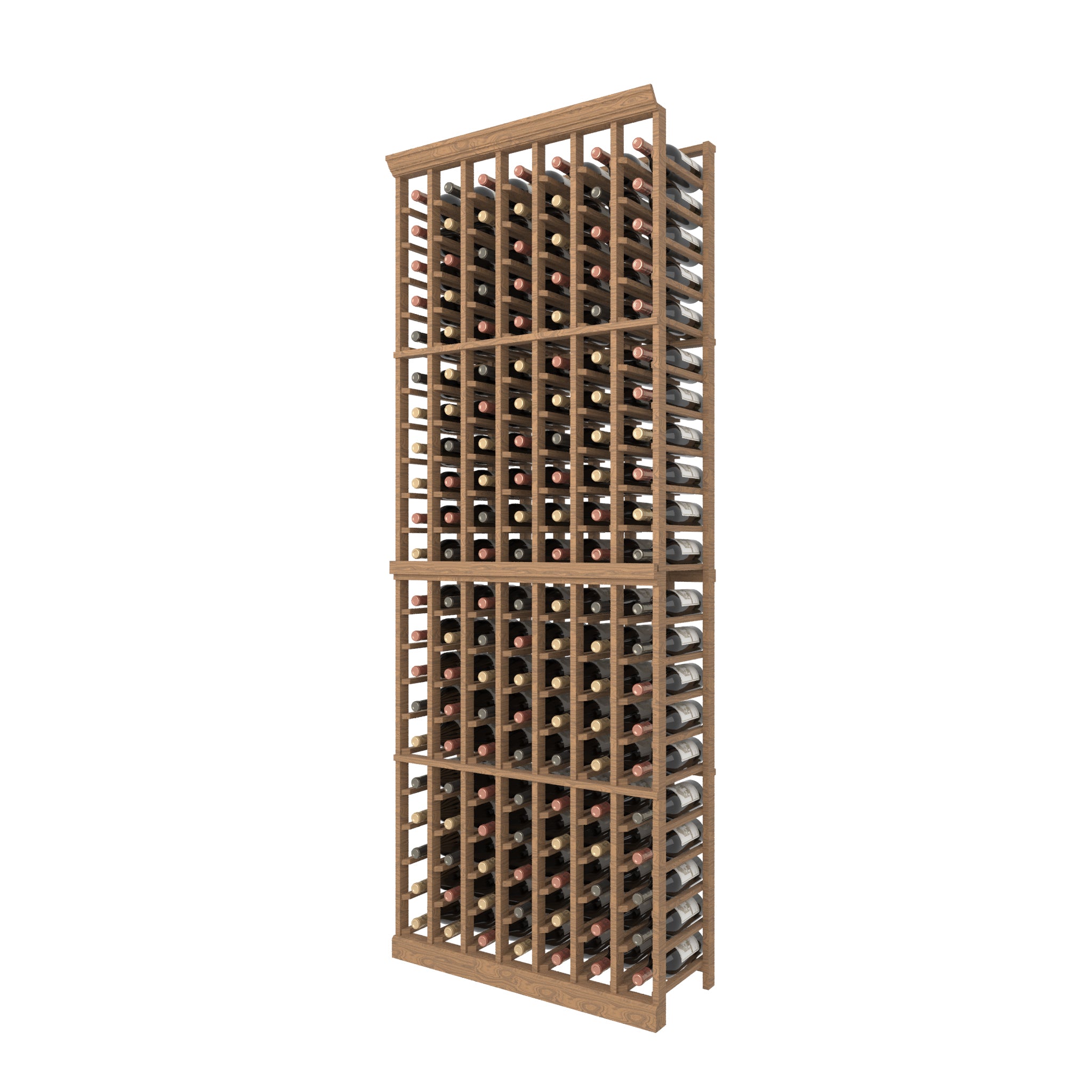 Individual Bottle Wood Wine Rack | 7 Column
