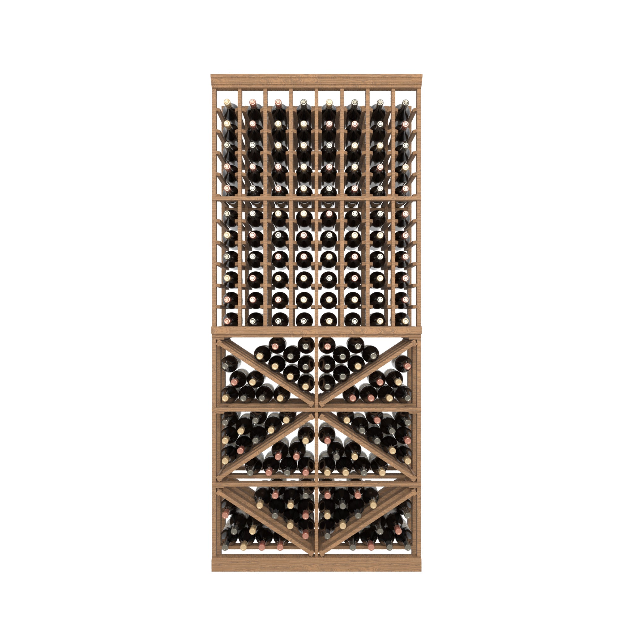 08 Column Rack with BIN Storage - 750ml Bottles