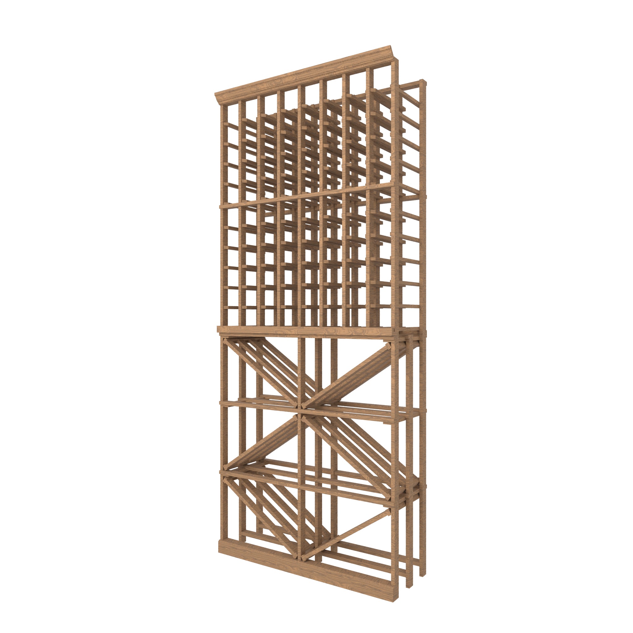 08 Column Rack with BIN Storage - 750ml Bottles