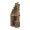 8 Column Individual Bottle Cascade Wood Rack Left