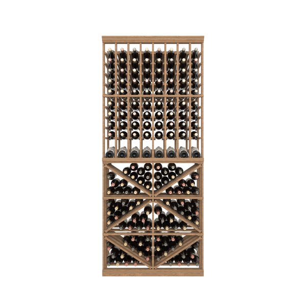 08 Column Rack with Display Row & BIN Storage - 750ml Bottles