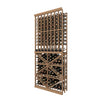 Individual Bottle Wood Rack with Display Row & BIN Storage - 08 Column