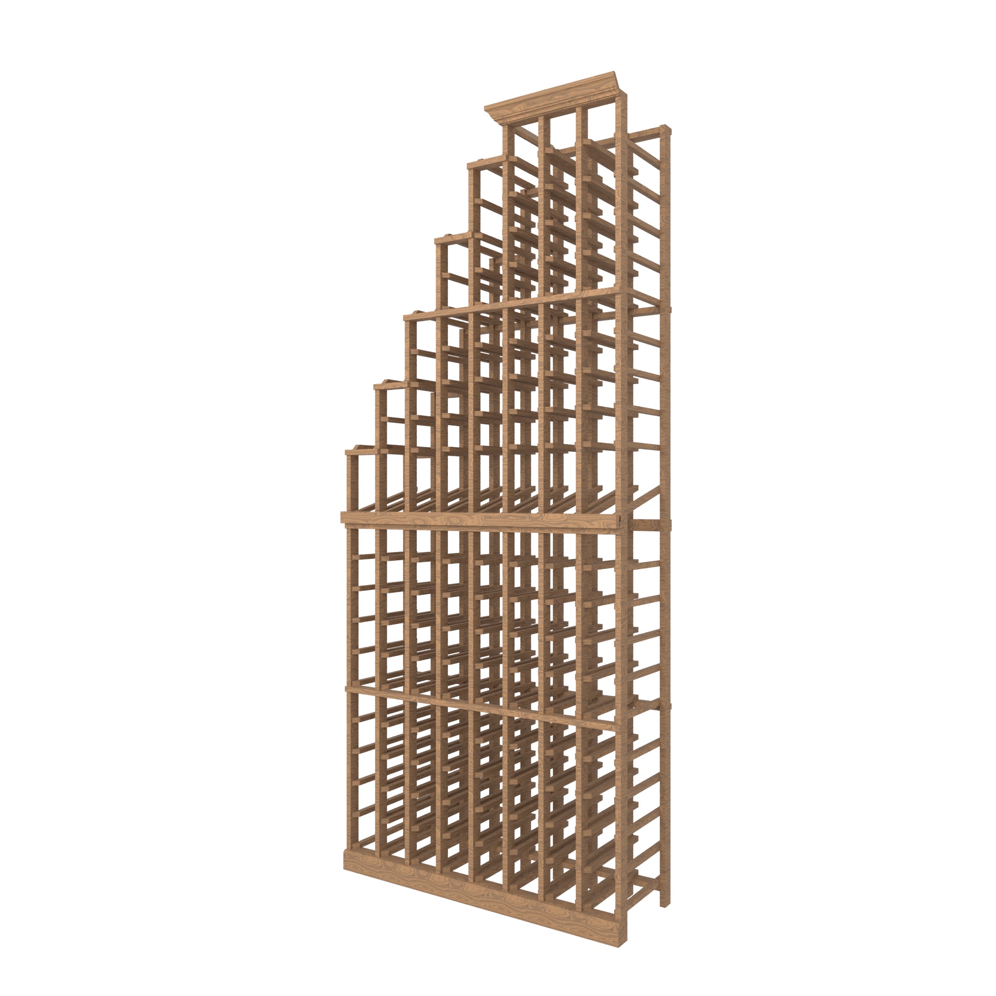 08 Column Cascade Rack Left with Display Row - 750ml Bottles