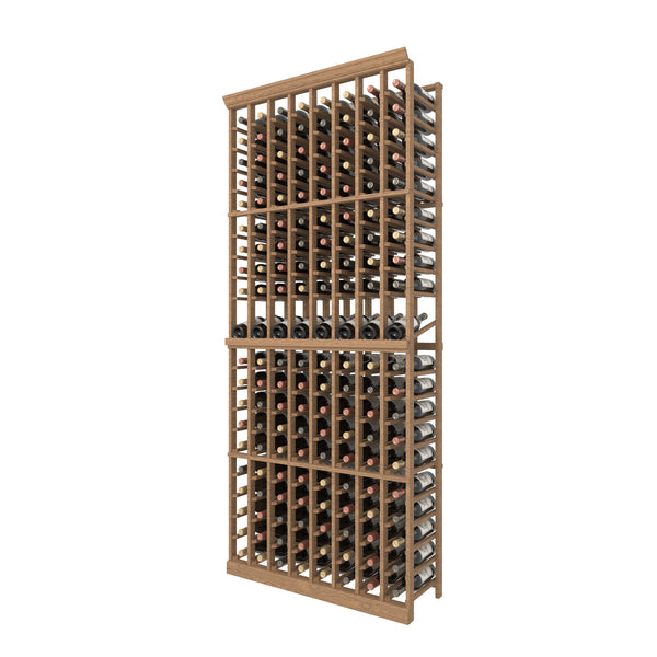Individual Bottle Premium Wood Wine Rack, With Display Row | 08 Column