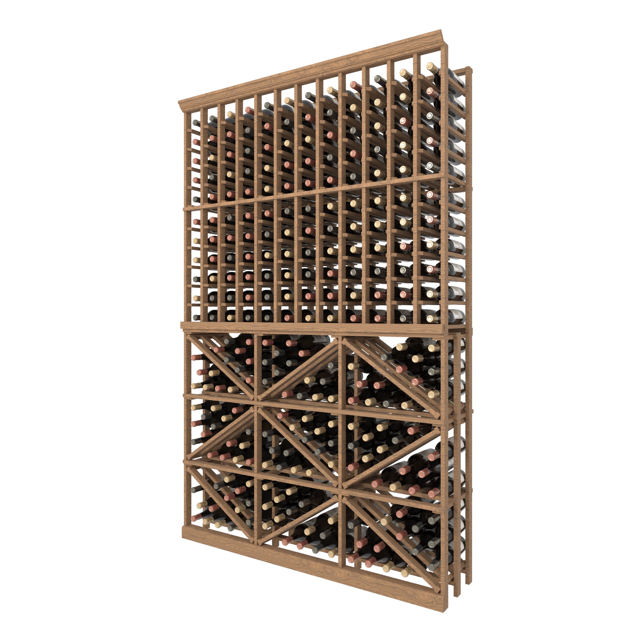 12 Column Rack with BIN Storage - 750ml Bottles