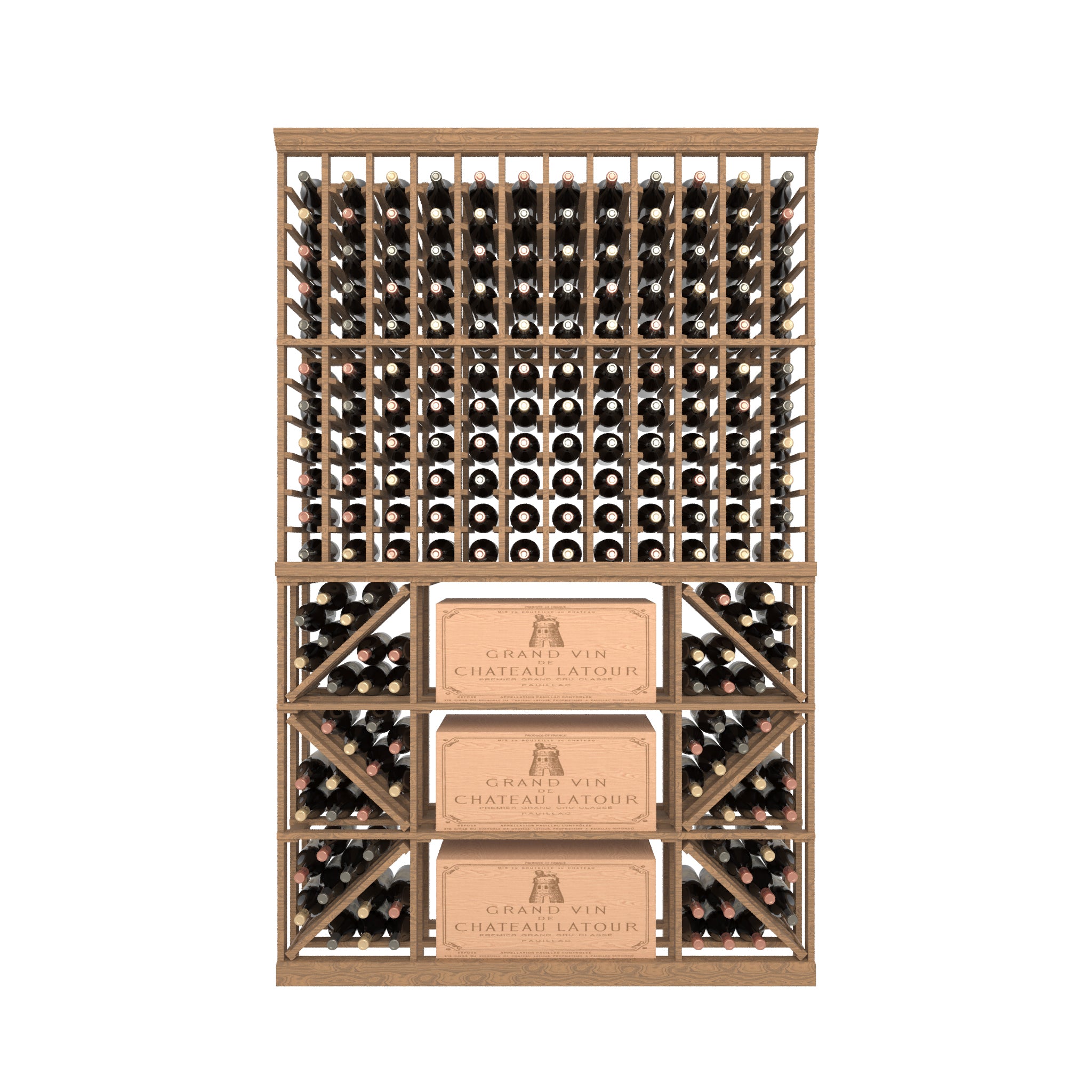 12 Column Rack & CASE + BIN - 750ml Bottles