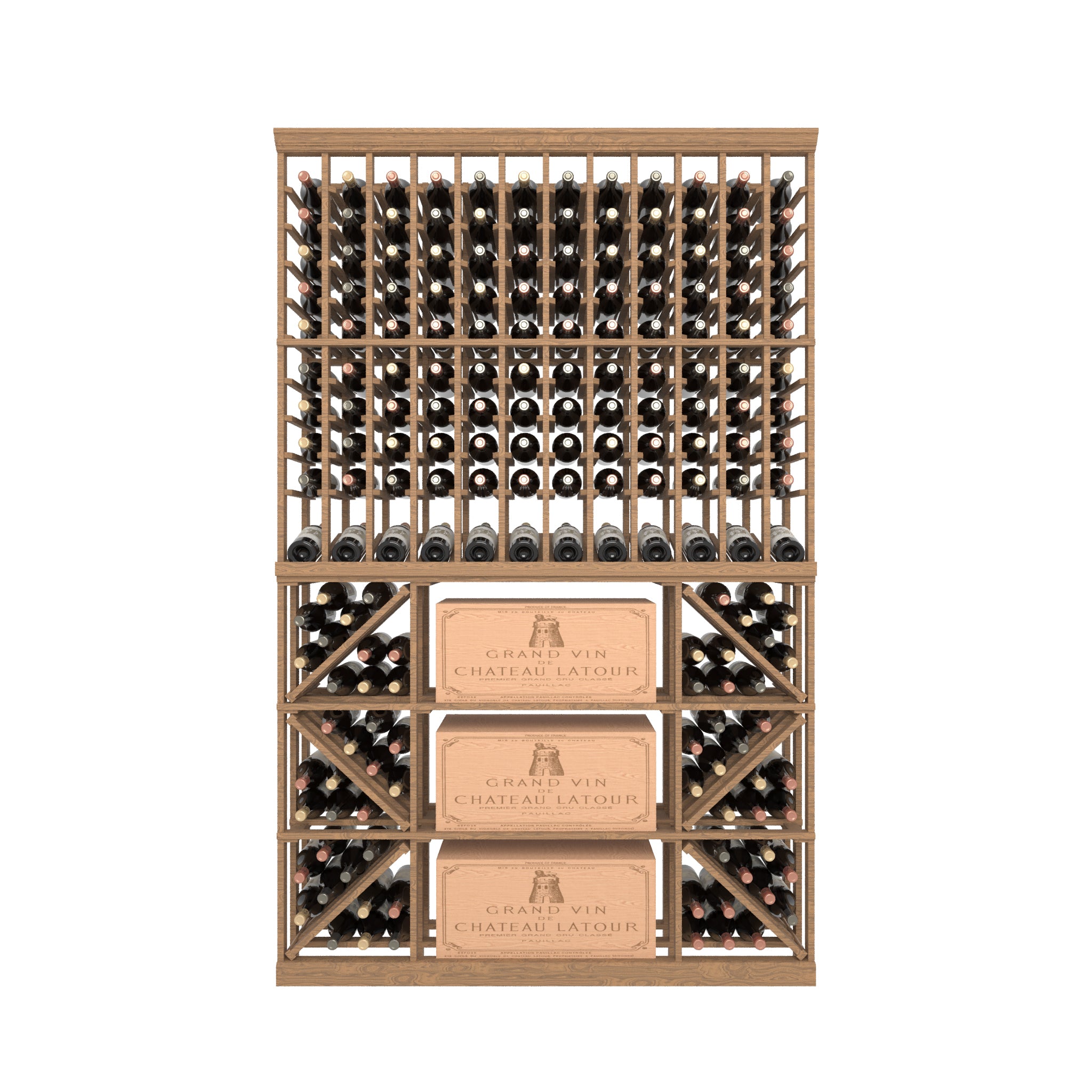 12 Column Rack & CASE + BIN with Display Row - 750ml Bottles
