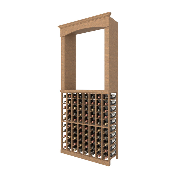 Arch BACONOIR & 8 Column Half-height Individual Bottle Wood Rack