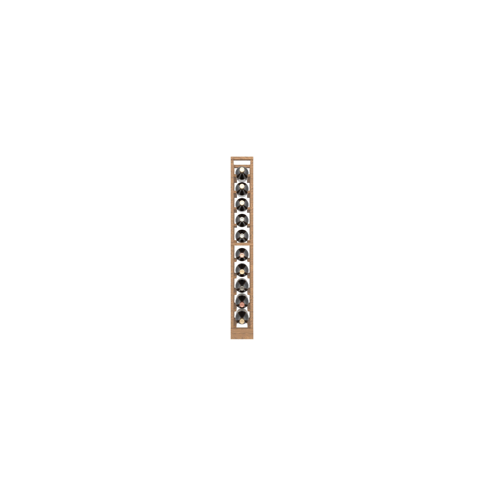 01 Column 10 row individual bottle wood Wine Rack
